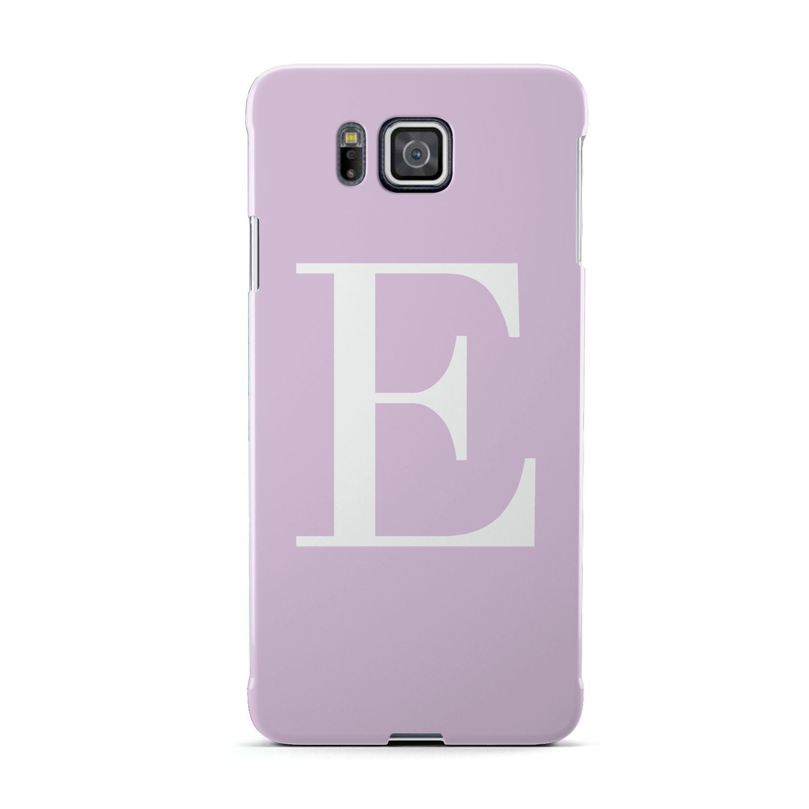 Personalised Purple Black Initial Samsung Galaxy Alpha Case
