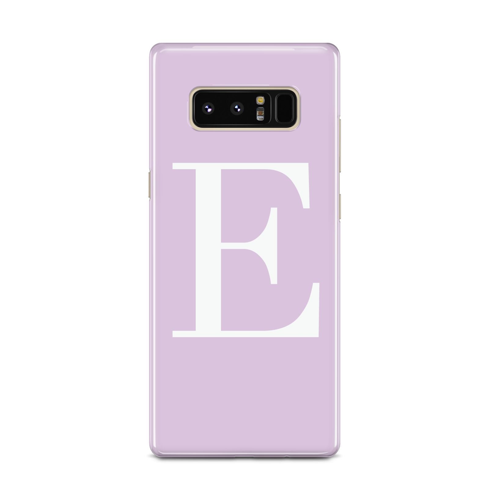 Personalised Purple Black Initial Samsung Galaxy Note 8 Case