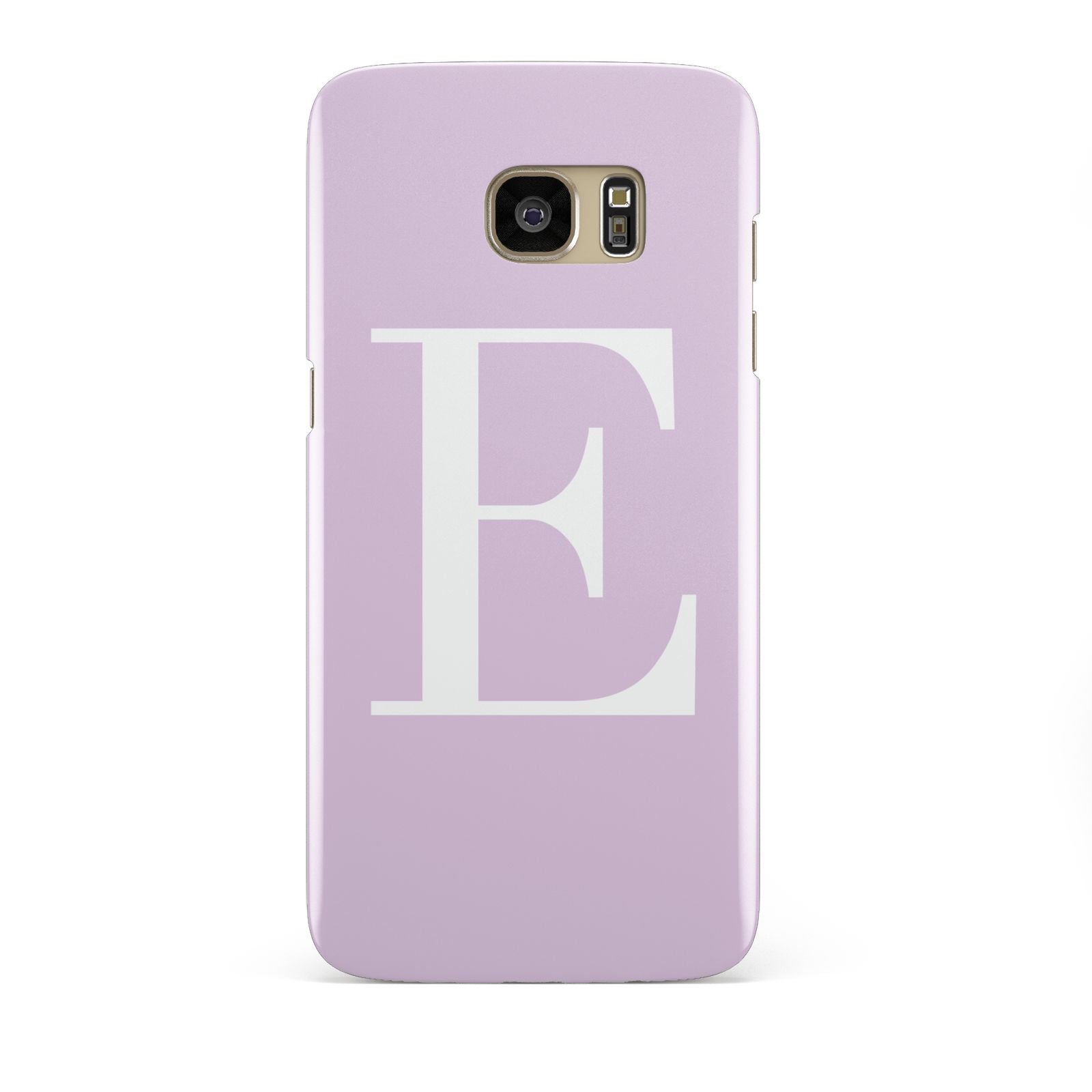 Personalised Purple Black Initial Samsung Galaxy S7 Edge Case