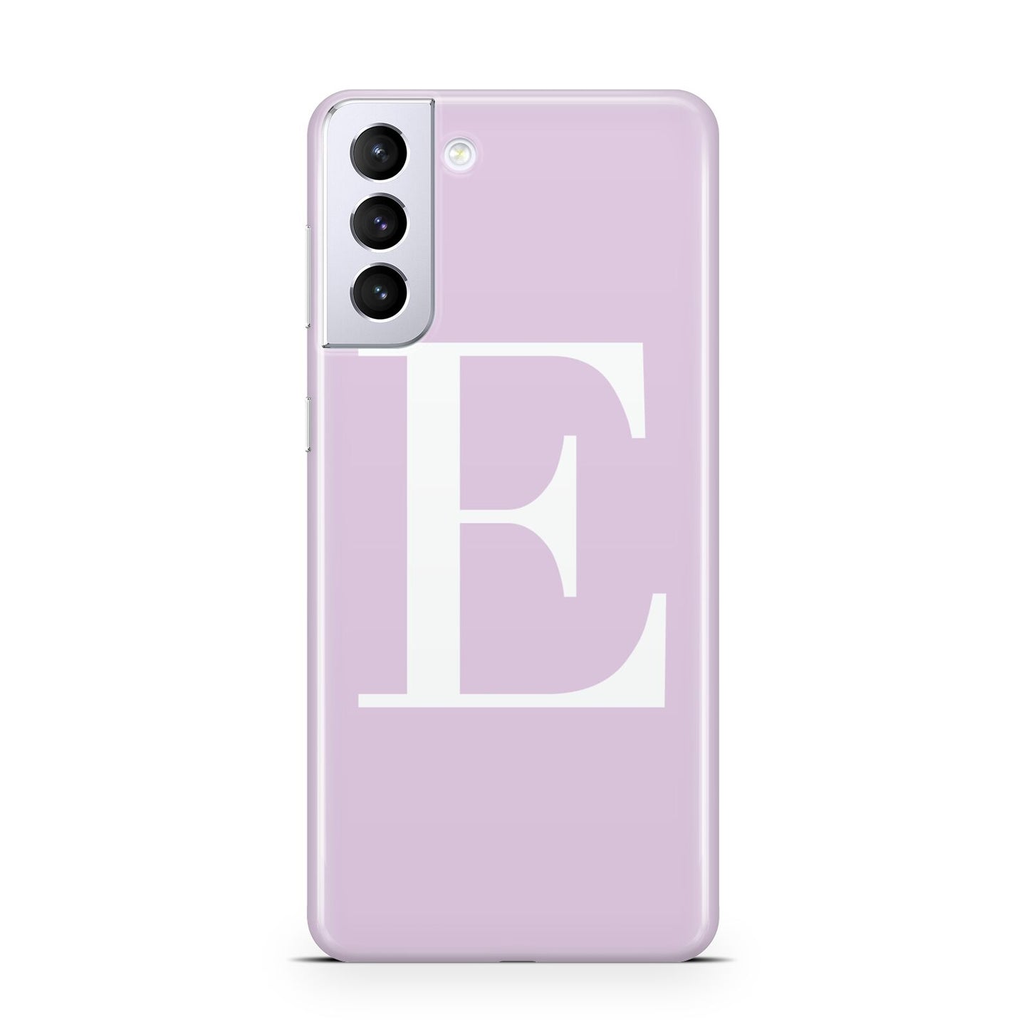 Personalised Purple Black Initial Samsung S21 Plus Case