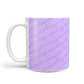 Personalised Purple Diagonal Name 10oz Mug Alternative Image 1