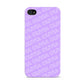 Personalised Purple Diagonal Name Apple iPhone 4s Case
