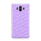 Personalised Purple Diagonal Name Huawei Mate 10 Protective Phone Case
