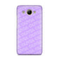 Personalised Purple Diagonal Name Huawei Y3 2017
