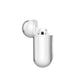 Personalised Purple Flowers AirPods Case Side Angle