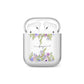 Personalised Purple Flowers AirPods Case
