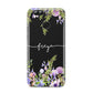 Personalised Purple Flowers Huawei Nova 2s Phone Case