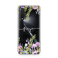 Personalised Purple Flowers Huawei Nova 6 Phone Case