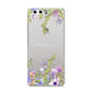 Personalised Purple Flowers Huawei P10 Phone Case