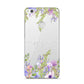 Personalised Purple Flowers Huawei P8 Lite Case