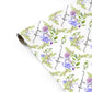 Personalised Purple Flowers Personalised Gift Wrap
