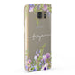 Personalised Purple Flowers Samsung Galaxy Case Fourty Five Degrees