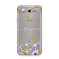 Personalised Purple Flowers Samsung Galaxy J7 2017 Case
