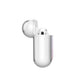Personalised Purple Marble Name AirPods Case Side Angle
