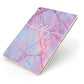 Personalised Purple Marble Name Apple iPad Case on Gold iPad Side View