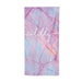 Personalised Purple Marble & Name Beach Towel