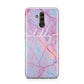 Personalised Purple Marble Name Huawei Mate 20 Lite