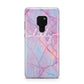 Personalised Purple Marble Name Huawei Mate 20 Phone Case