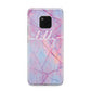 Personalised Purple Marble Name Huawei Mate 20 Pro Phone Case