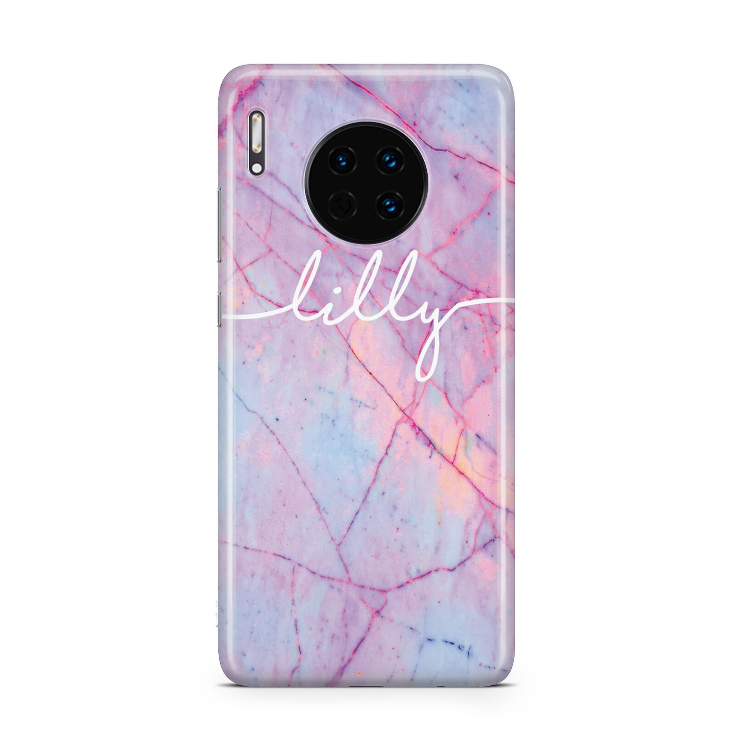 Personalised Purple Marble Name Huawei Mate 30