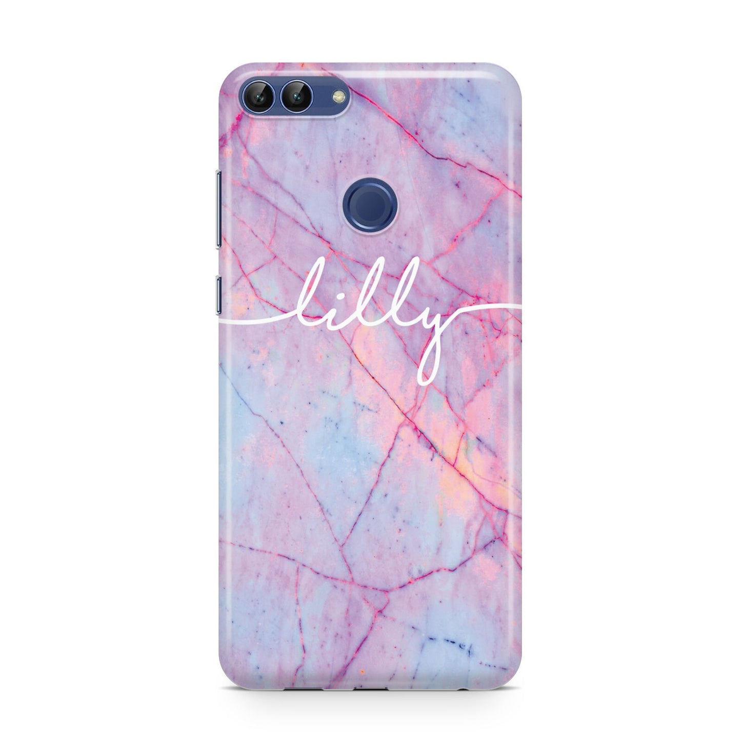 Personalised Purple Marble Name Huawei P Smart Case