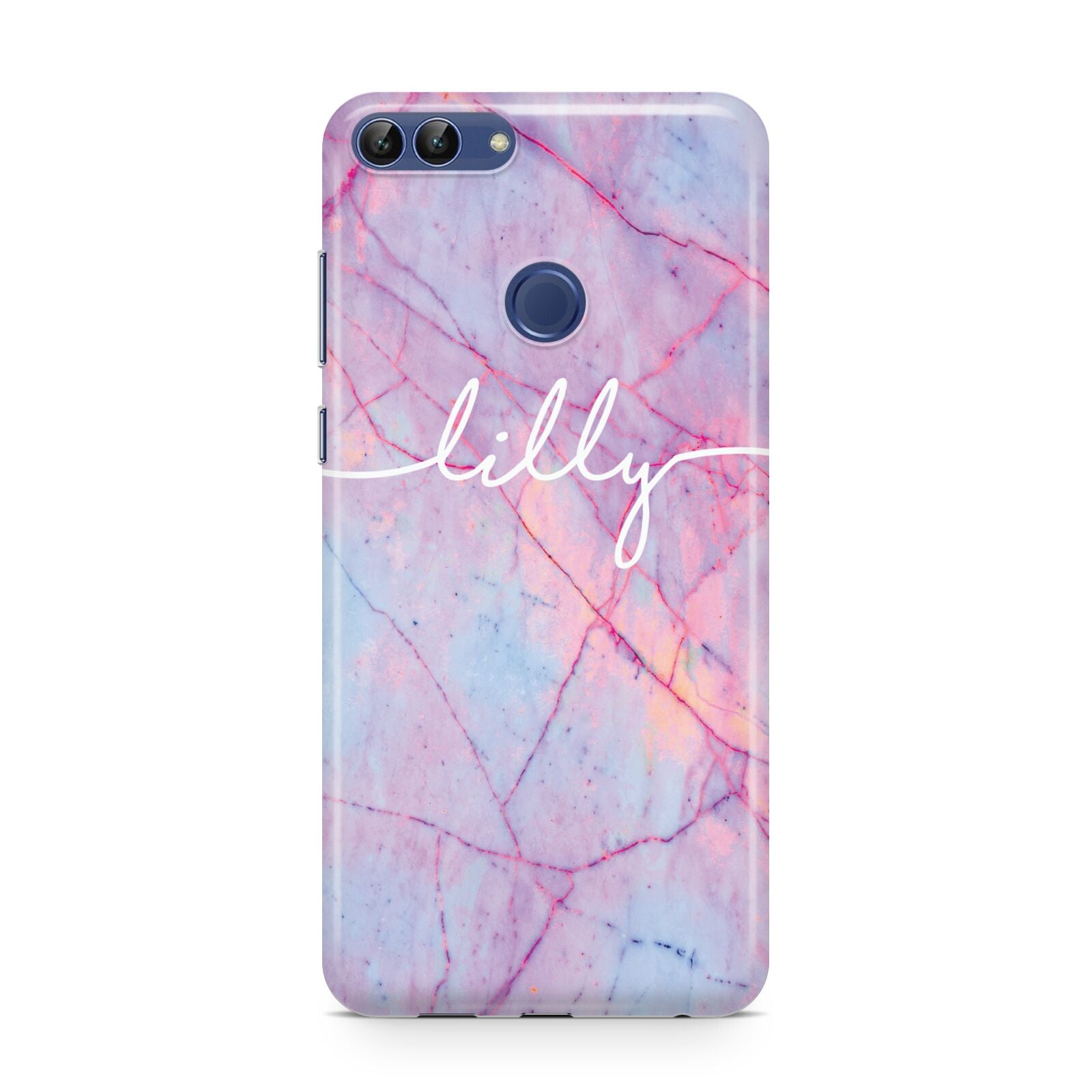 Personalised Purple Marble Name Huawei P Smart Case