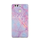 Personalised Purple Marble Name Huawei P9 Case