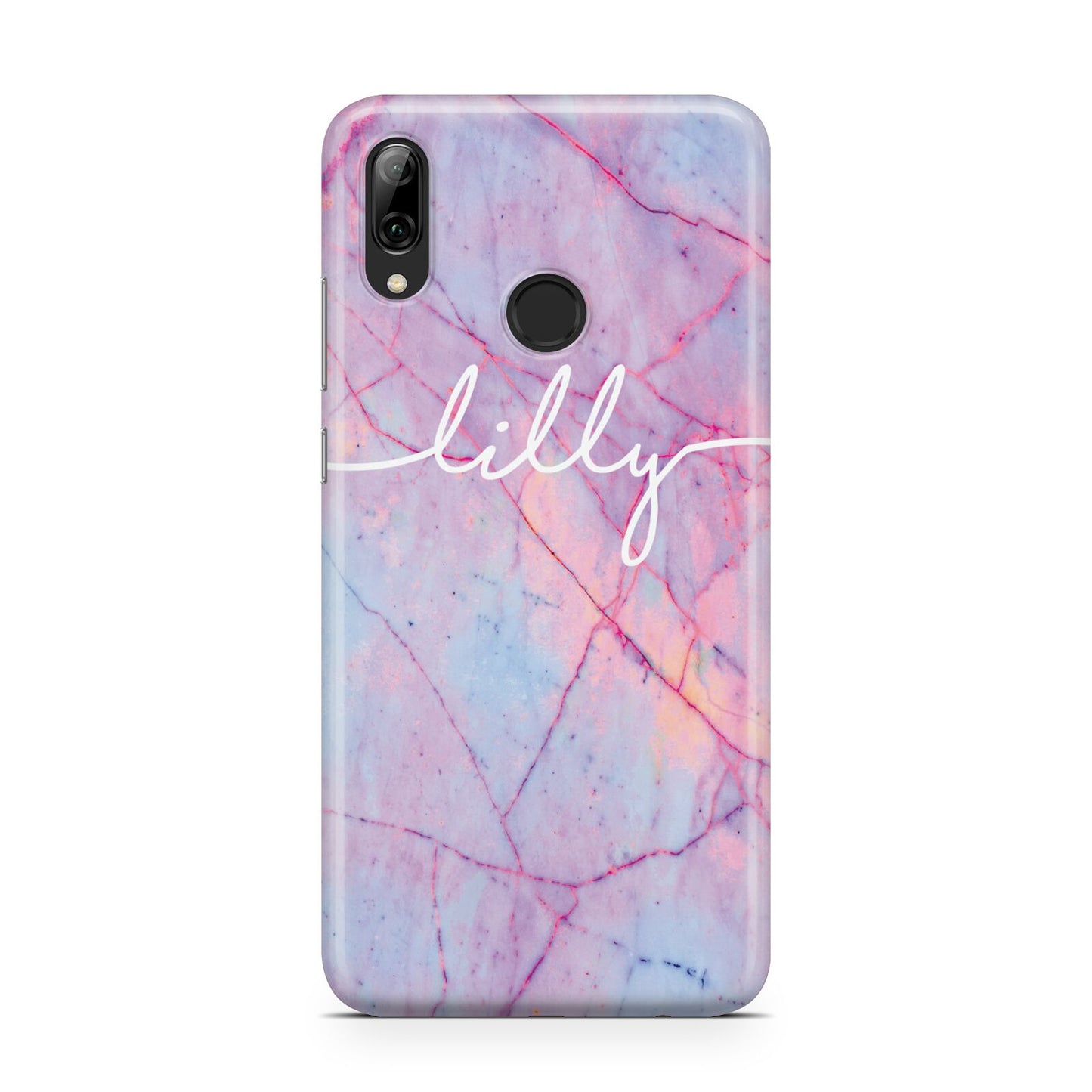 Personalised Purple Marble Name Huawei Y7 2019