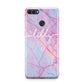 Personalised Purple Marble Name Huawei Y9 2018
