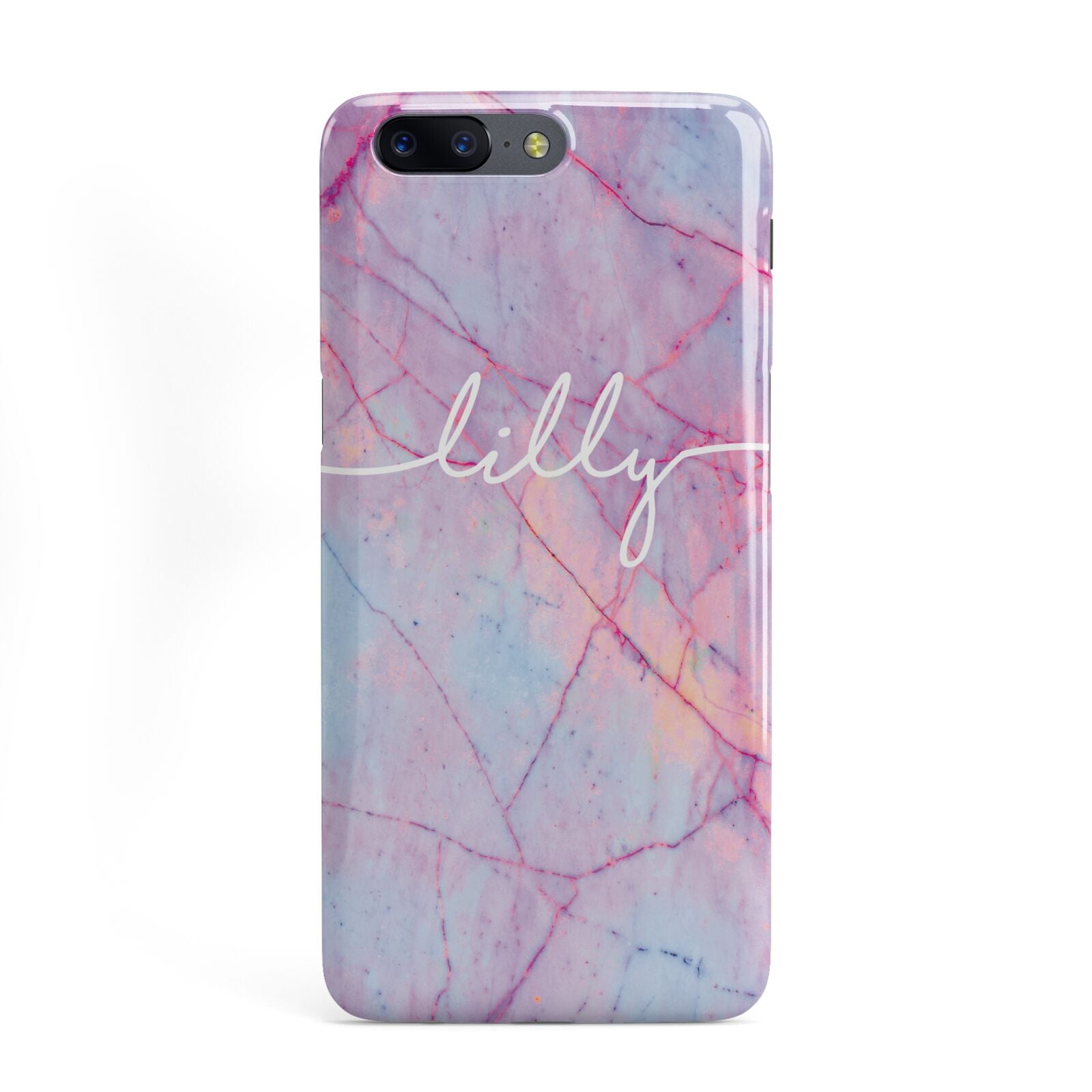 Personalised Purple Marble Name OnePlus Case