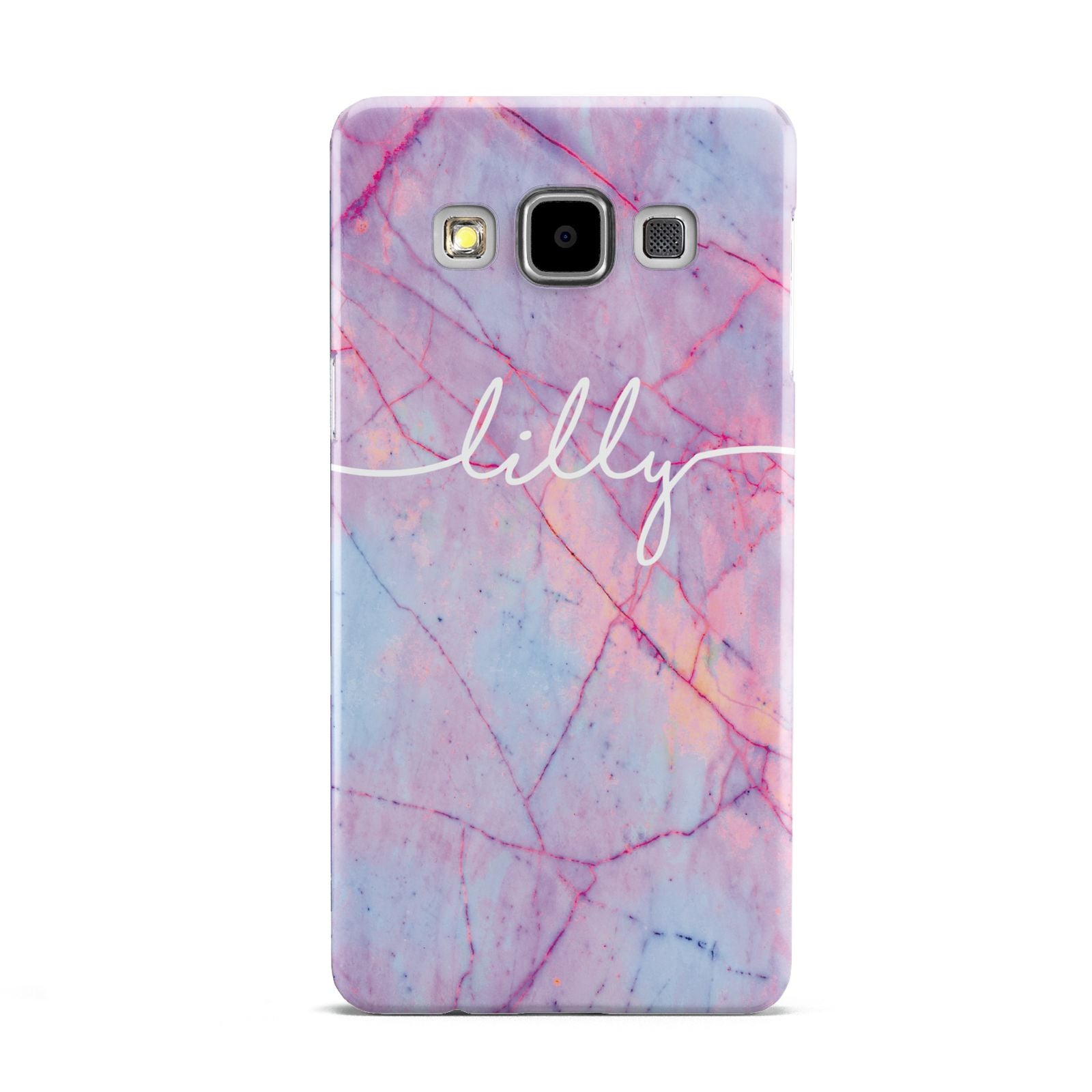 Personalised Purple Marble Name Samsung Galaxy A5 Case