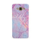 Personalised Purple Marble Name Samsung Galaxy A8 Case