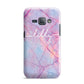 Personalised Purple Marble Name Samsung Galaxy J1 2016 Case