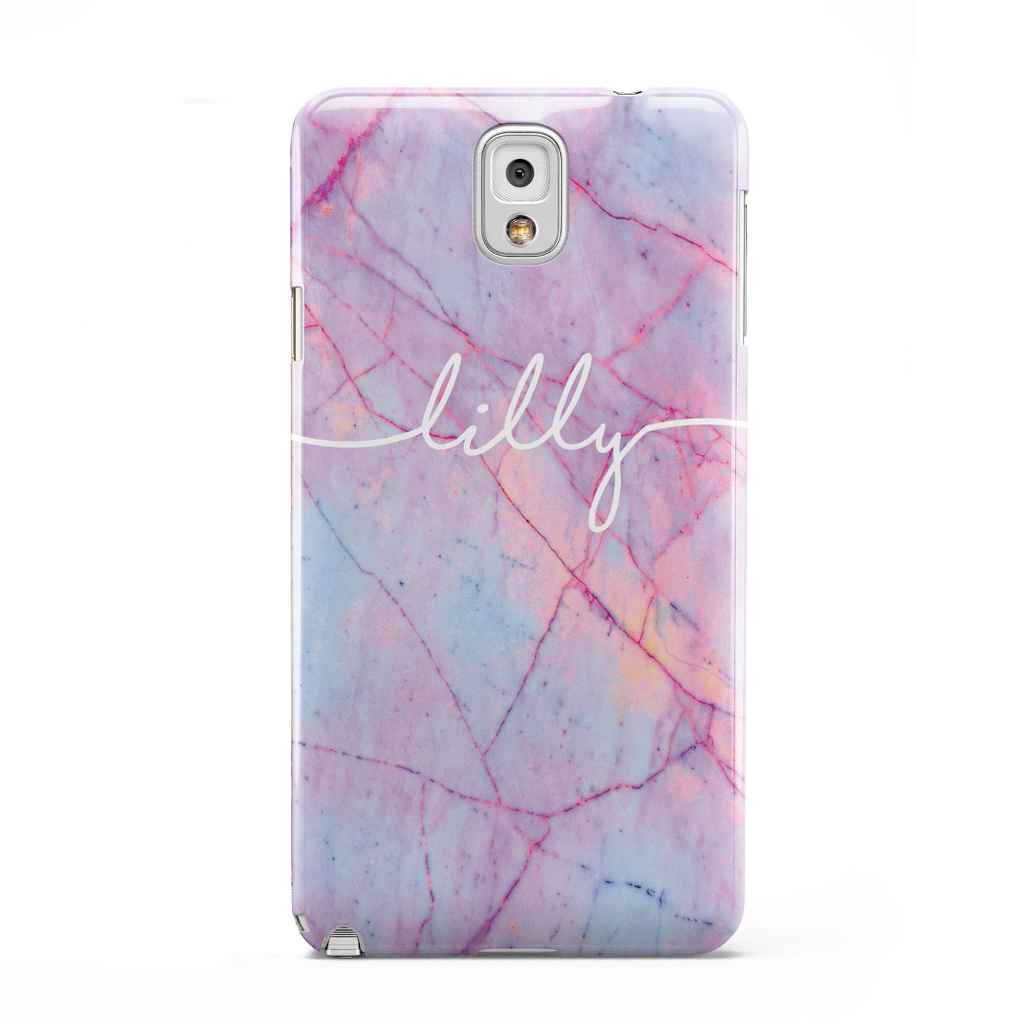 Personalised Purple Marble Name Samsung Galaxy Note 3 Case