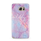 Personalised Purple Marble Name Samsung Galaxy Note 5 Case