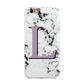 Personalised Purple Monogram Marble Heart Apple iPhone 6 3D Tough Case