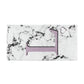 Personalised Purple Monogram Marble Heart Beach Towel Alternative Image