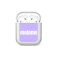 Personalised Purple Name AirPods Case