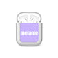 Personalised Purple Name AirPods Case