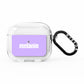 Personalised Purple Name AirPods Clear Case 3rd Gen