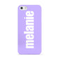 Personalised Purple Name Apple iPhone 5 Case