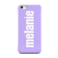 Personalised Purple Name Apple iPhone 5c Case