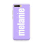 Personalised Purple Name Huawei Y6 2018