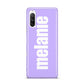 Personalised Purple Name Sony Xperia 10 III Case