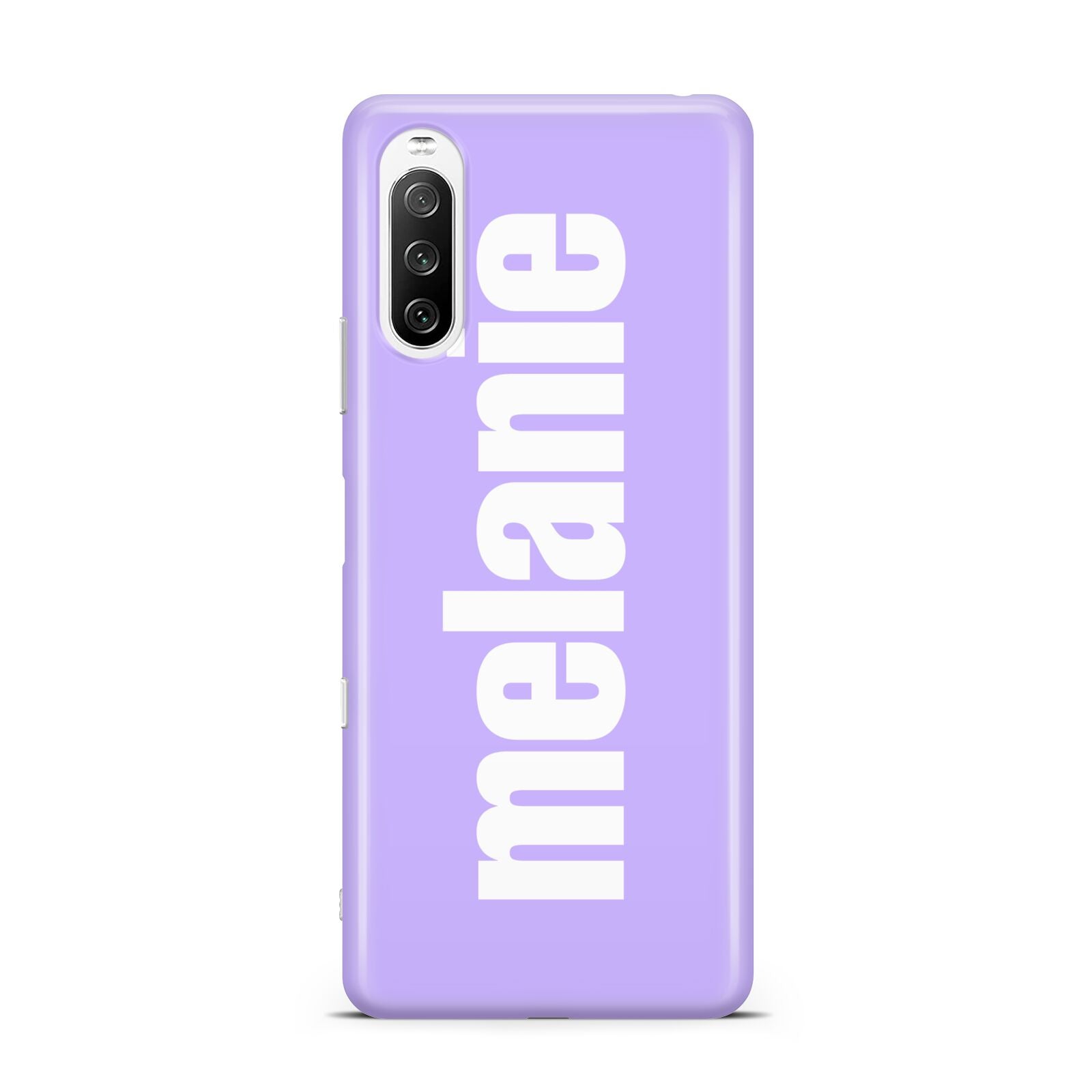 Personalised Purple Name Sony Xperia 10 III Case