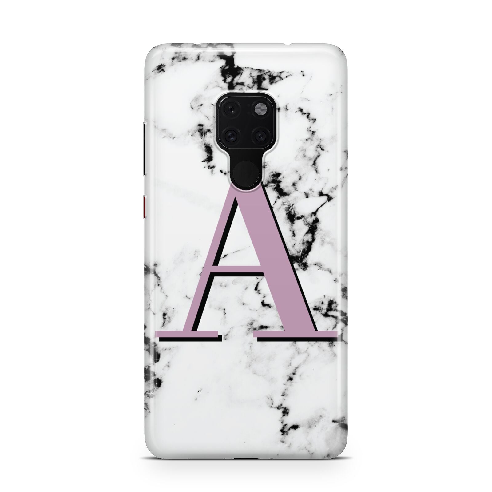 Personalised Purple Single Initial Marble Huawei Mate 20 Phone Case
