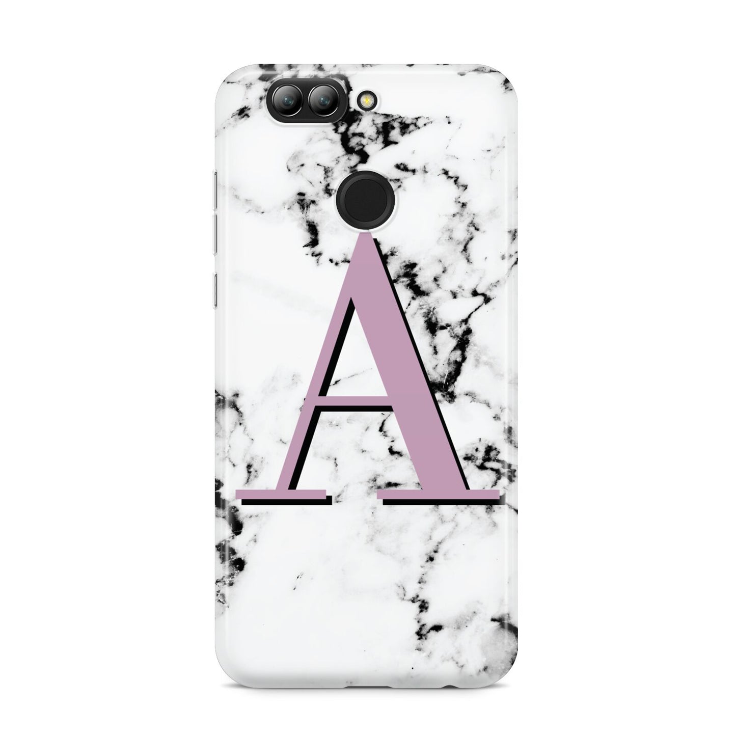 Personalised Purple Single Initial Marble Huawei Nova 2s Phone Case