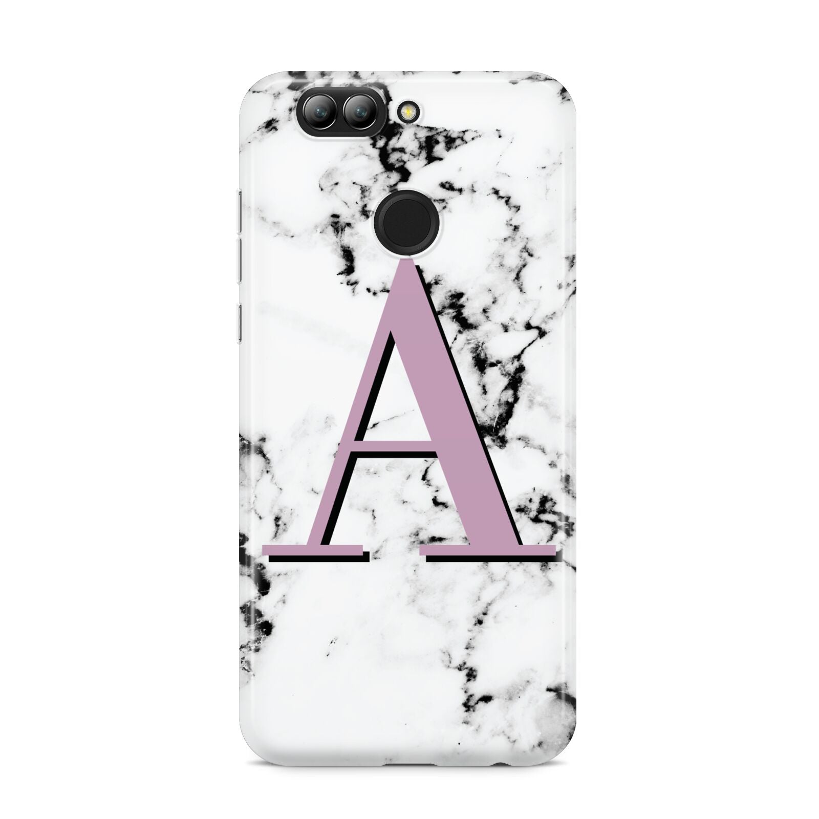 Personalised Purple Single Initial Marble Huawei Nova 2s Phone Case