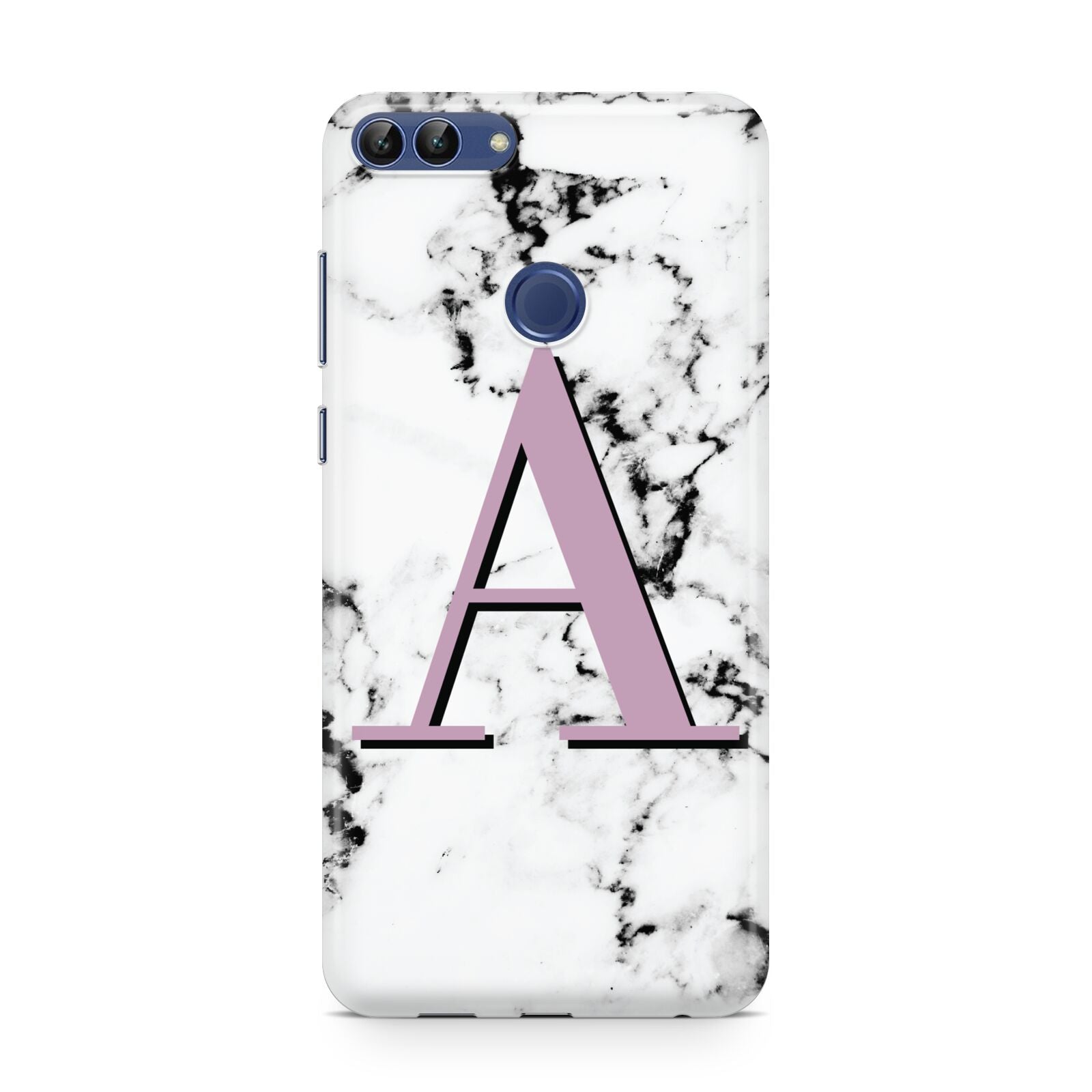 Personalised Purple Single Initial Marble Huawei P Smart Case