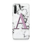 Personalised Purple Single Initial Marble Huawei P Smart Pro 2019